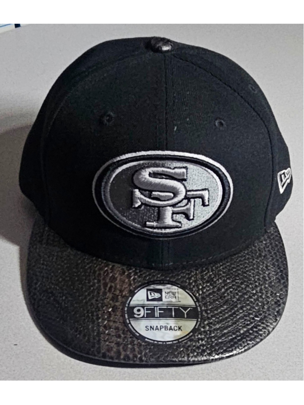 New Era 9FIFTY Snapback San Francisco 49ers NFL 7 1/2 SNAKE SKIN BRIM NEW W TAGS
